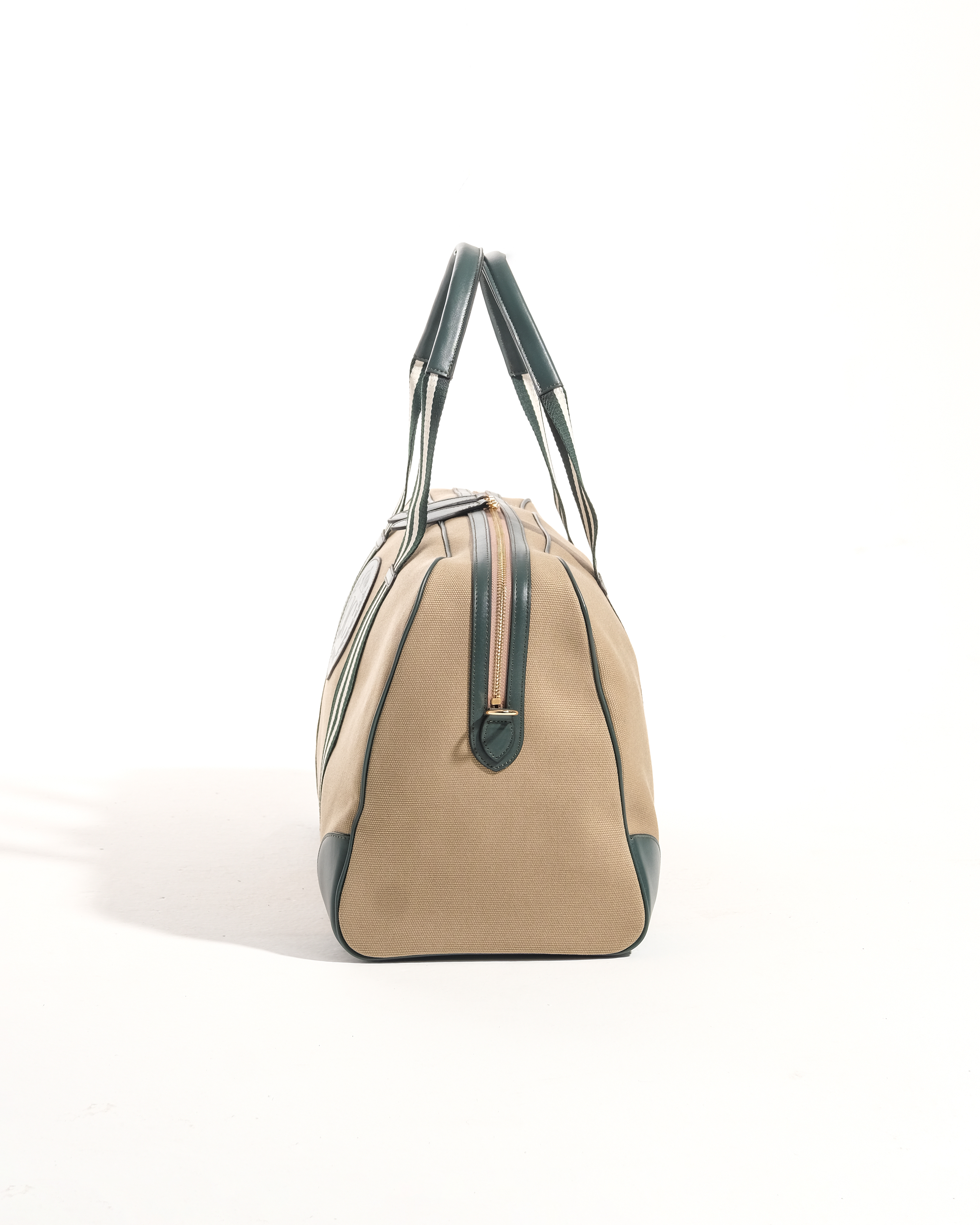 Daily Sport Bag - Khaki & Green with Green-White Strap