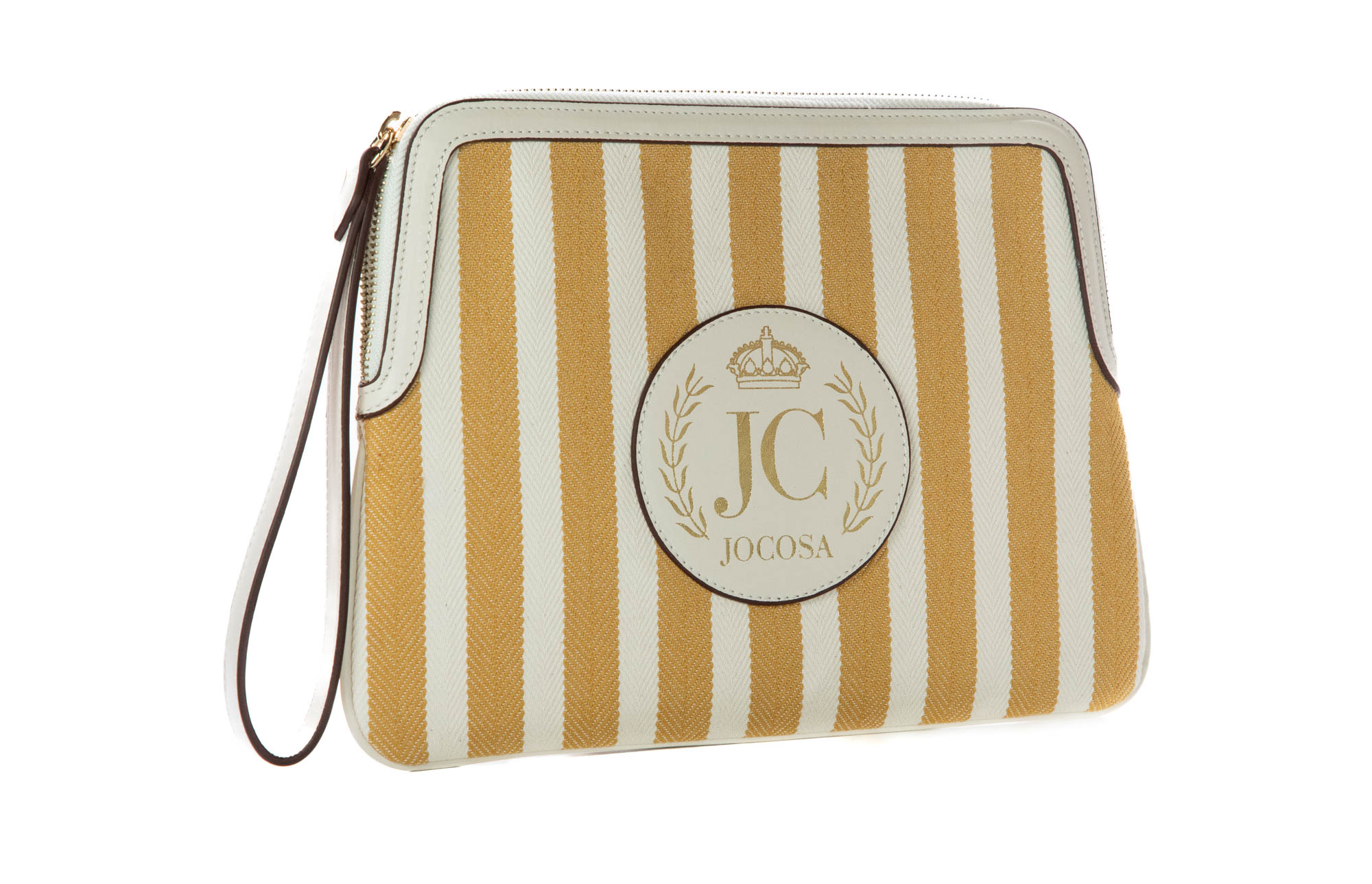 Stripe Clutch Bag