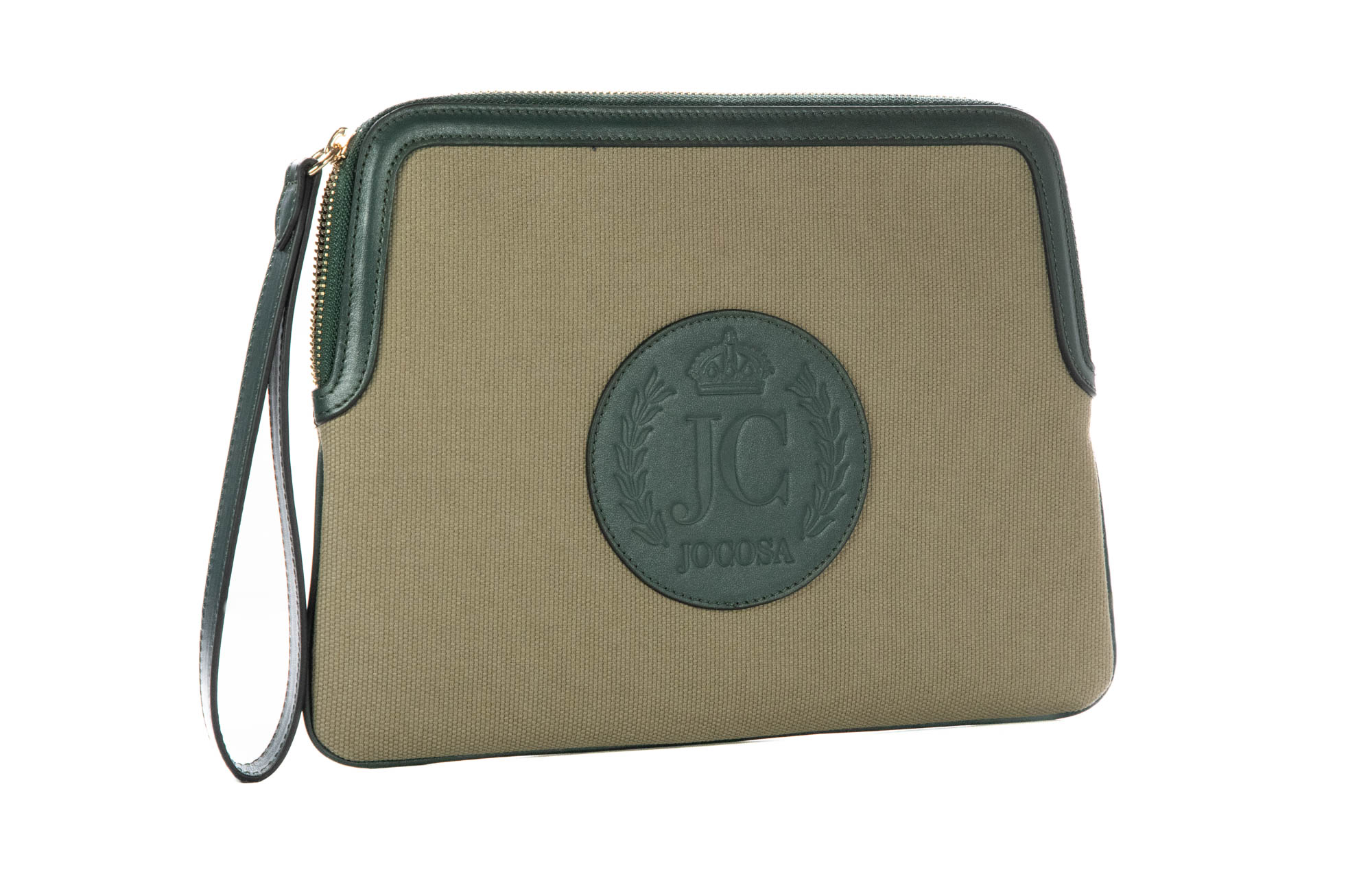 Clutch Bag - Khaki & Green