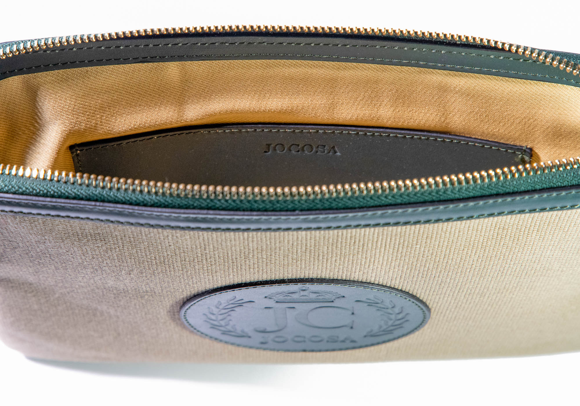 Clutch Bag - Khaki & Green