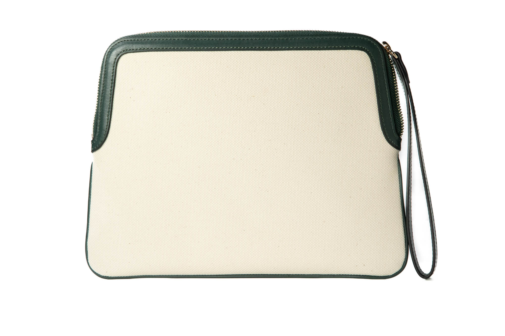 Clutch Bag - Ivory & Green