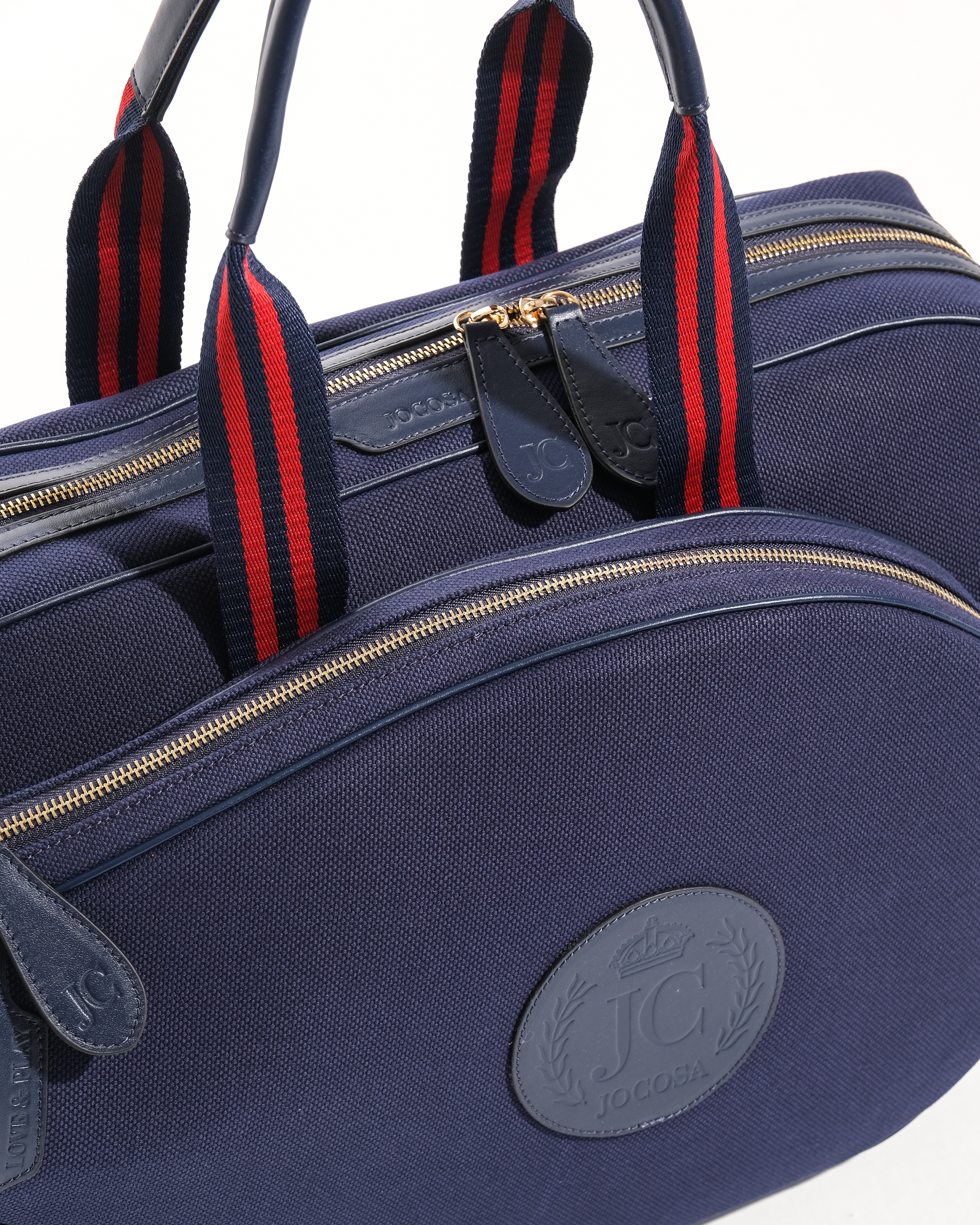 Tennis Bag - Navy & Navy with Navy - Bordeaux Strap