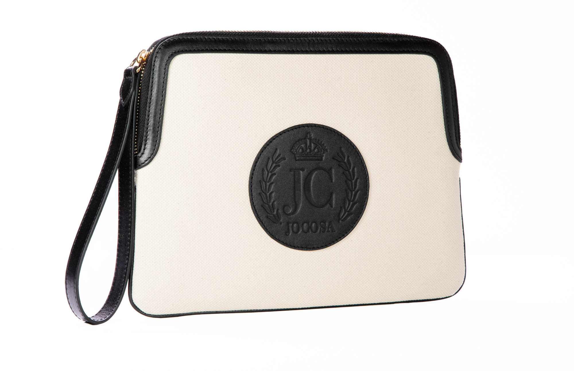 Clutch Bag - Ivory & Black