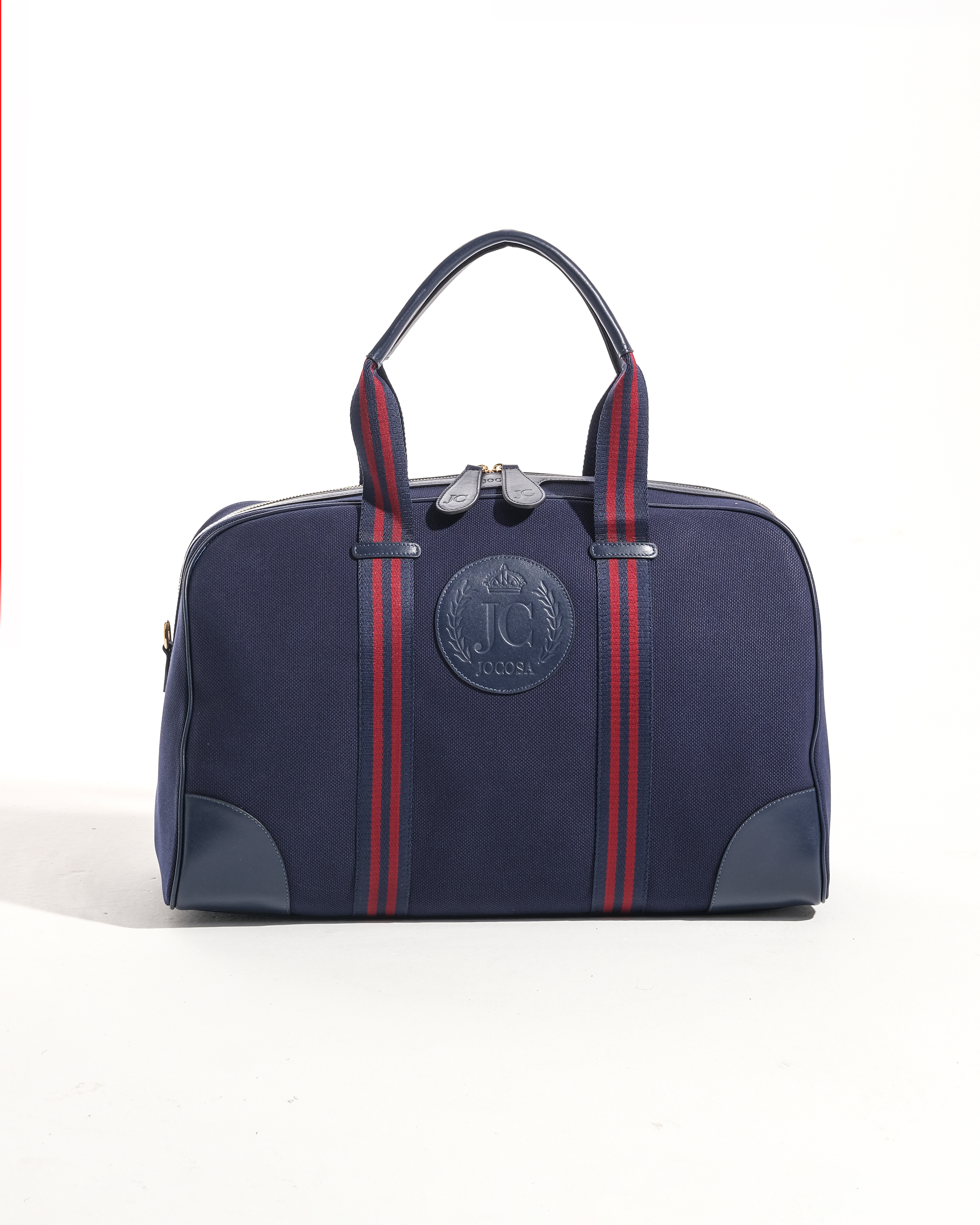 Daily sport bag - Navy & Navy with Navy-Bordeaux Strap