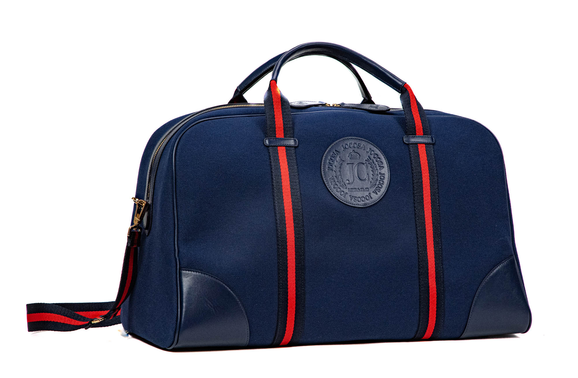 Navy Canvas with Navy Leather Trim