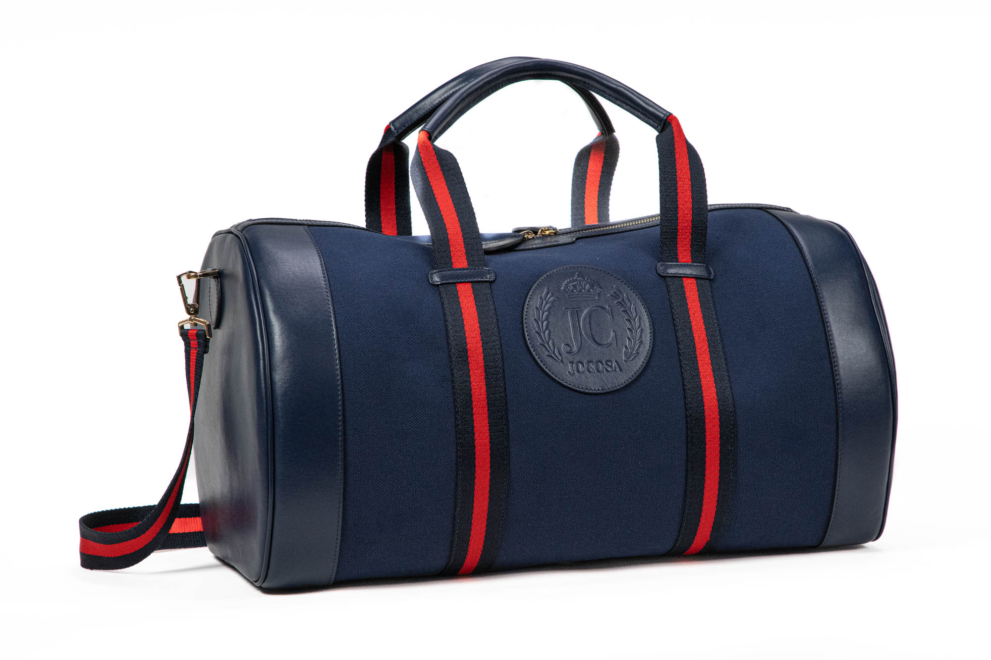 Navy Blue Canvas with Navy Blue Leather Trim