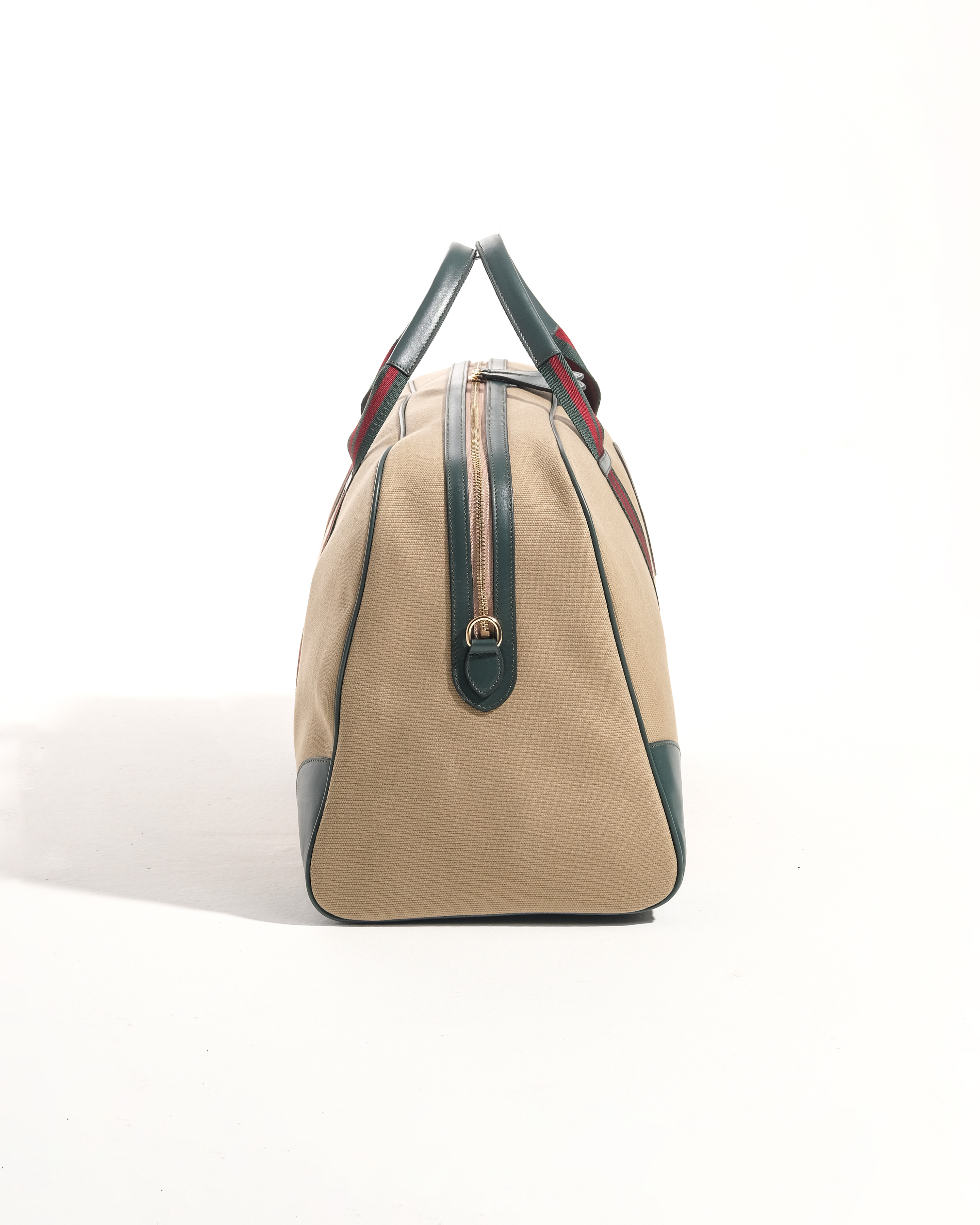 Weekend Bag - Khaki & Green with Green - Bordeaux