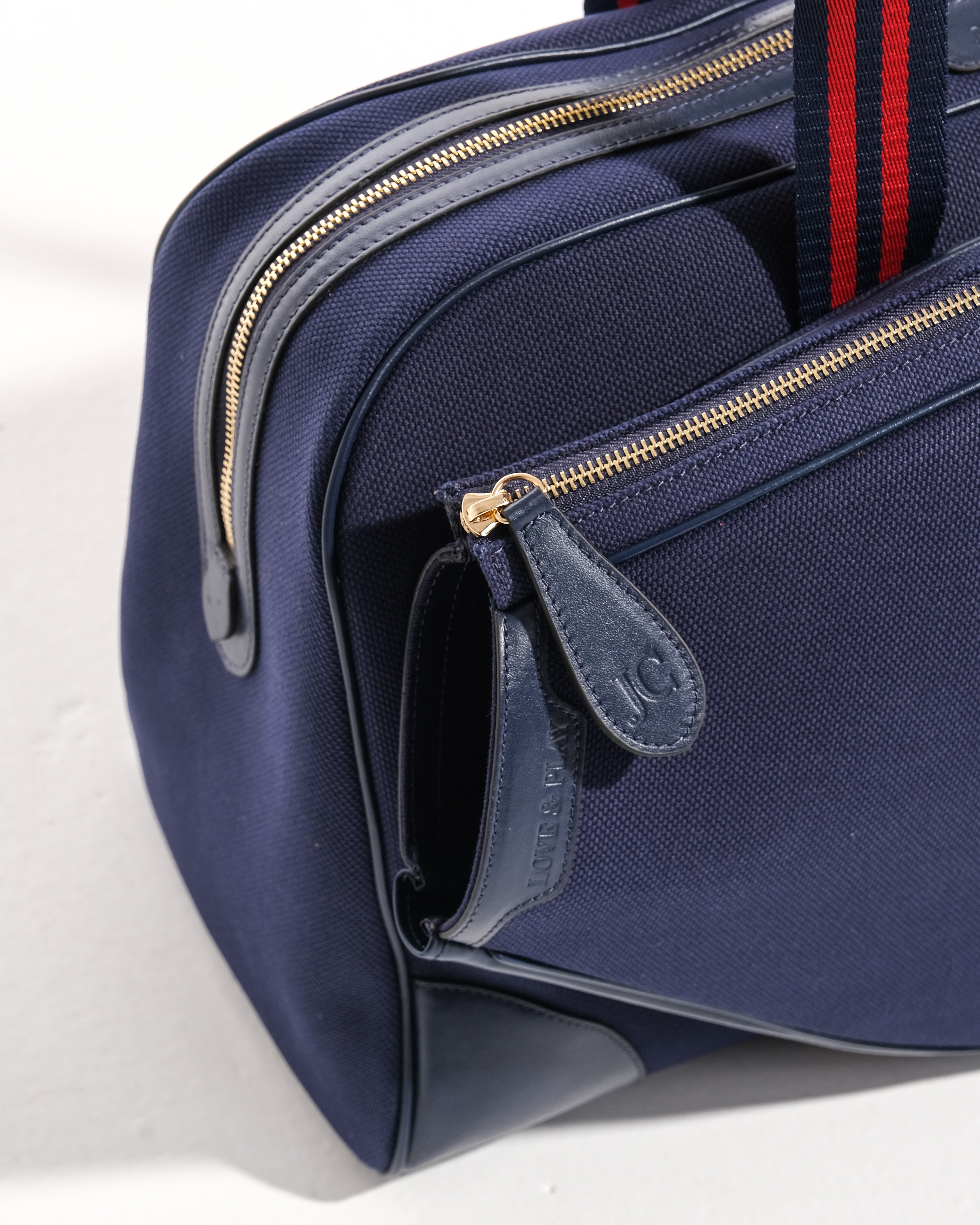 Tennis Bag - Navy & Navy with Navy - Bordeaux Strap