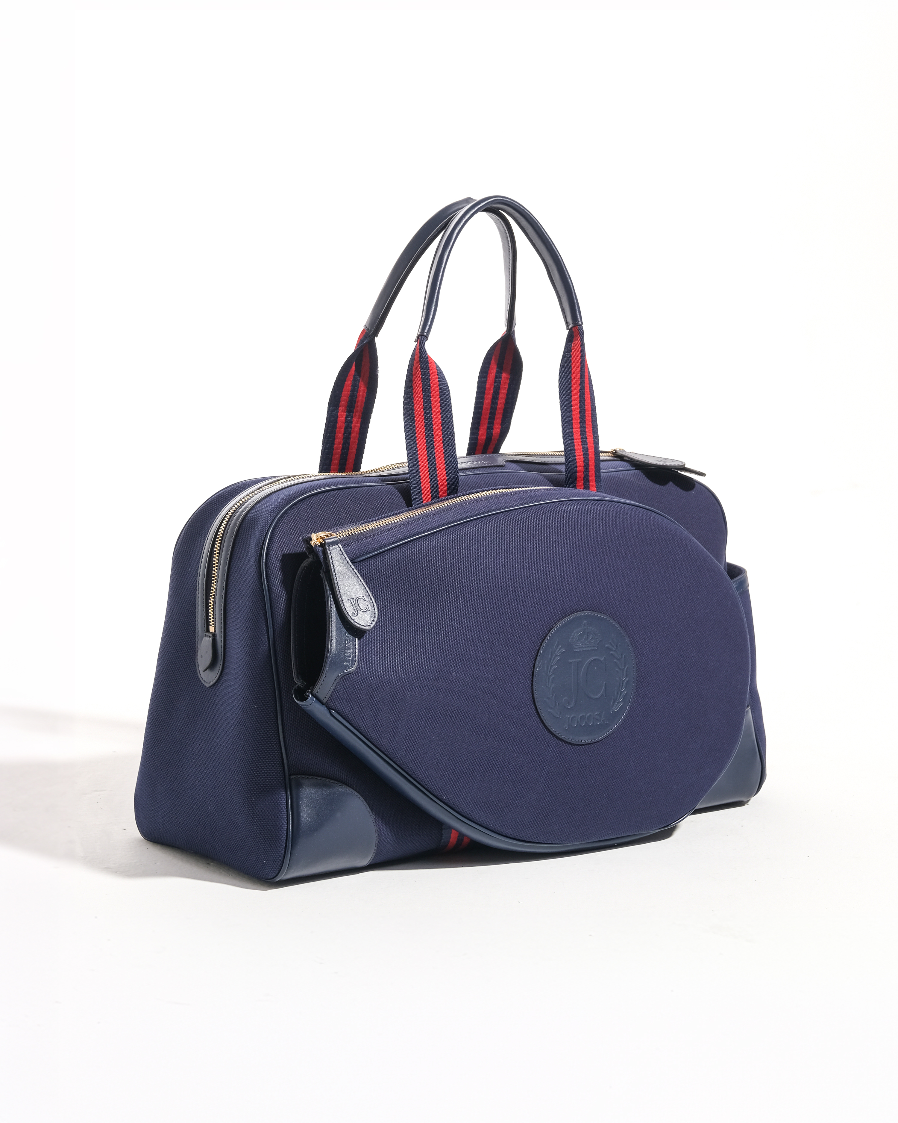 Tennis Bag - Navy & Navy with Navy - Bordeaux Strap