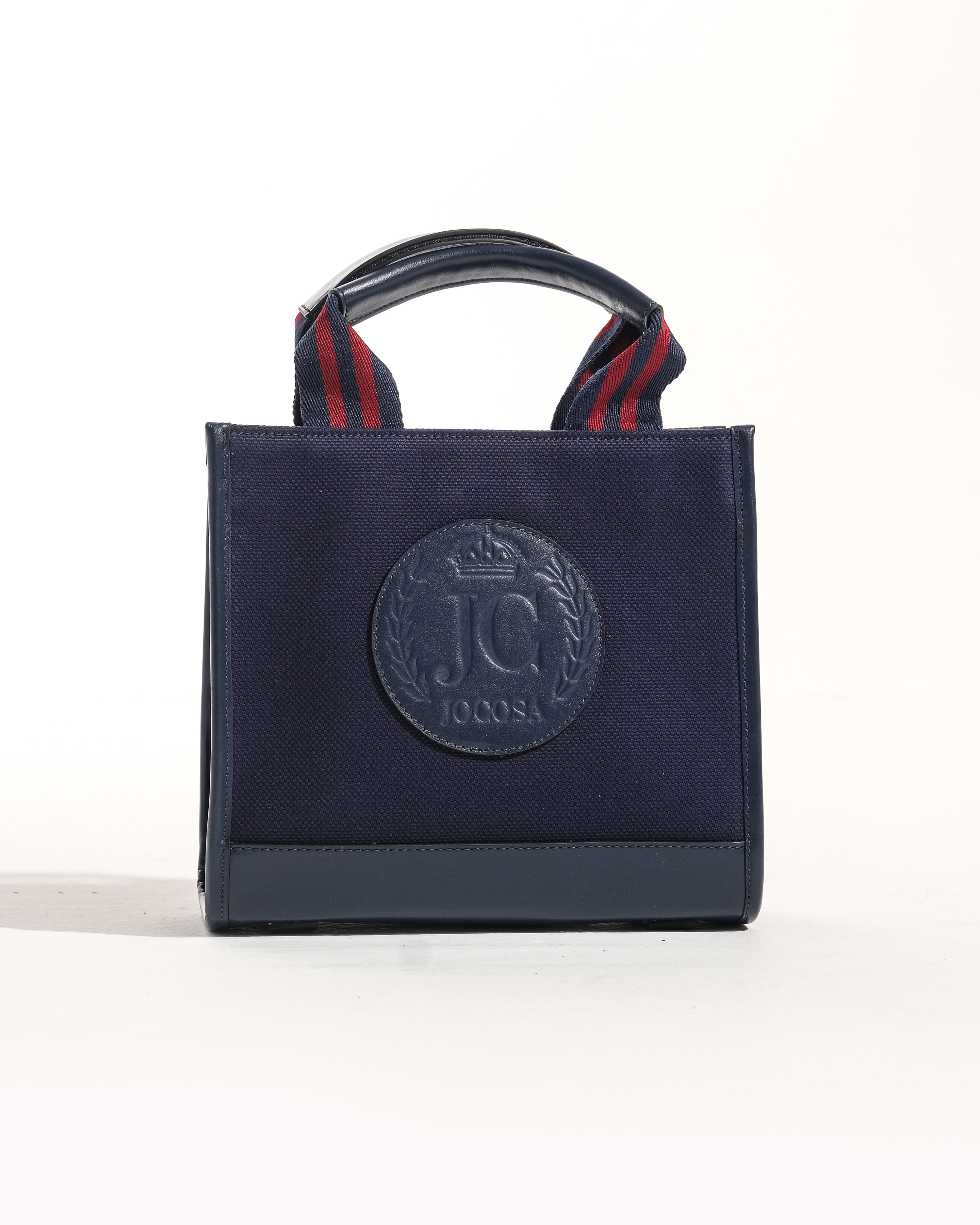 Mini Tote Bag - Navy & Navy with Navy - Bordeaux Strap