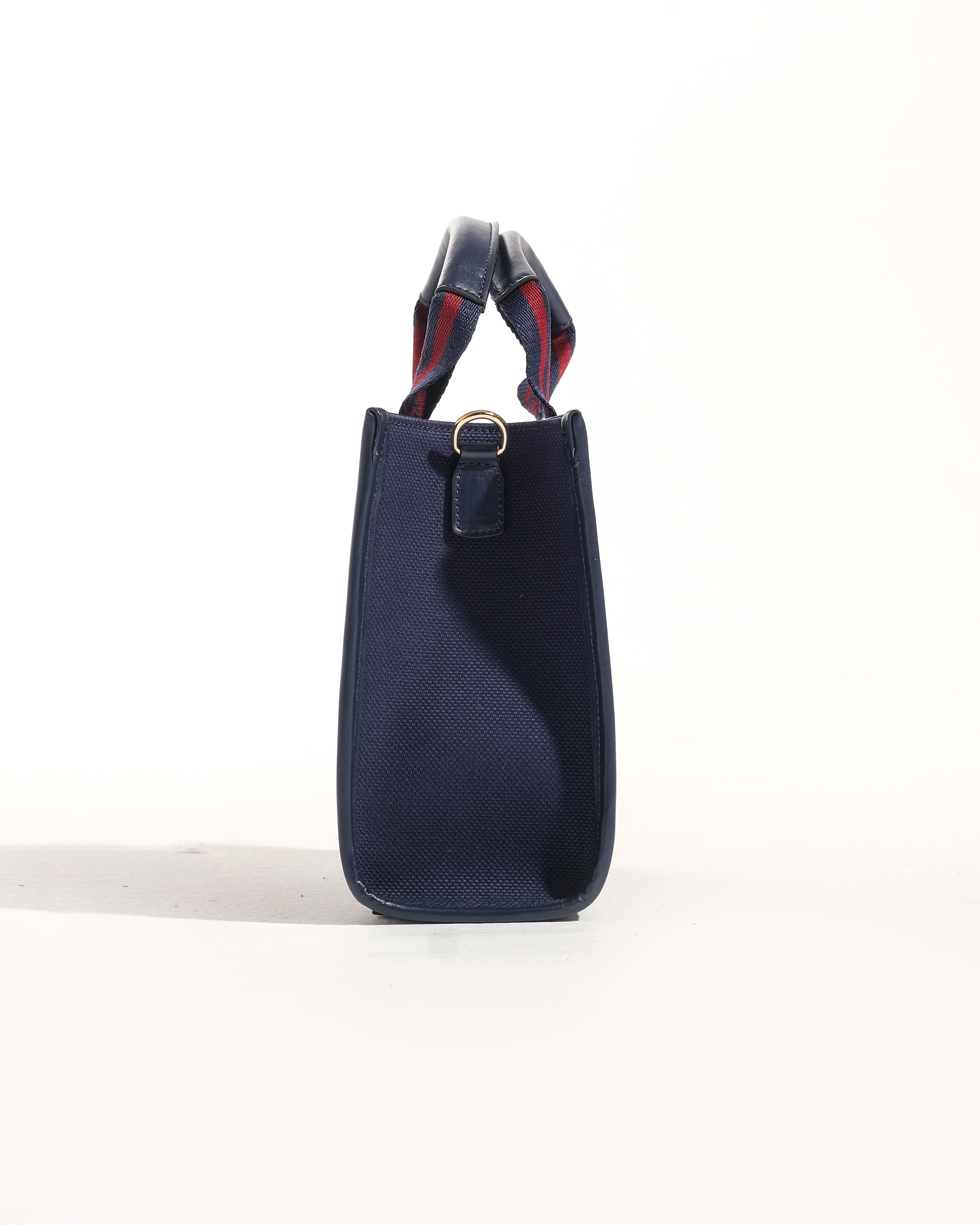 Mini Tote Bag -  Navy & Navy with Navy - Bordeaux Strap