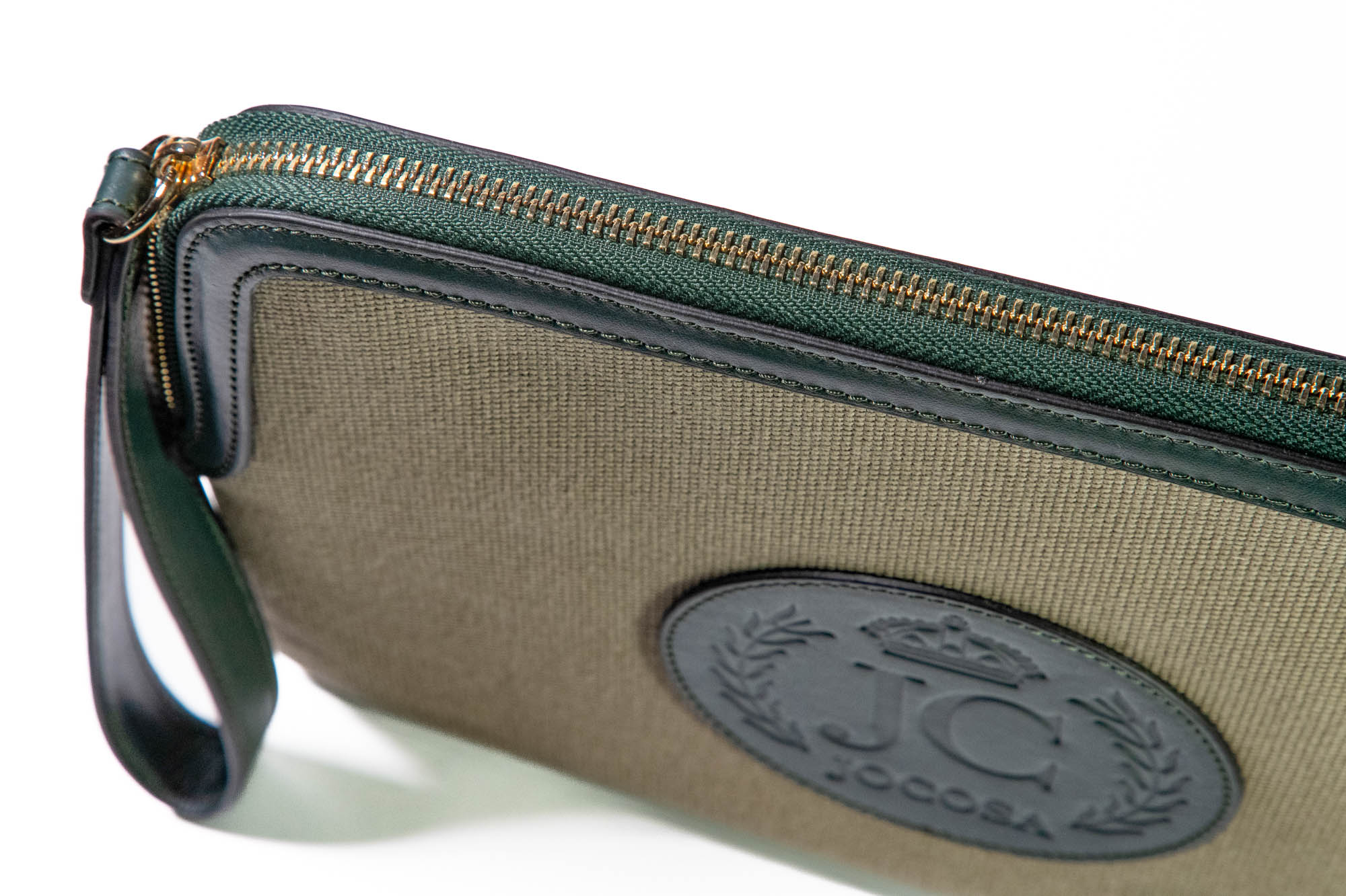 Clutch Bag - Khaki & Green